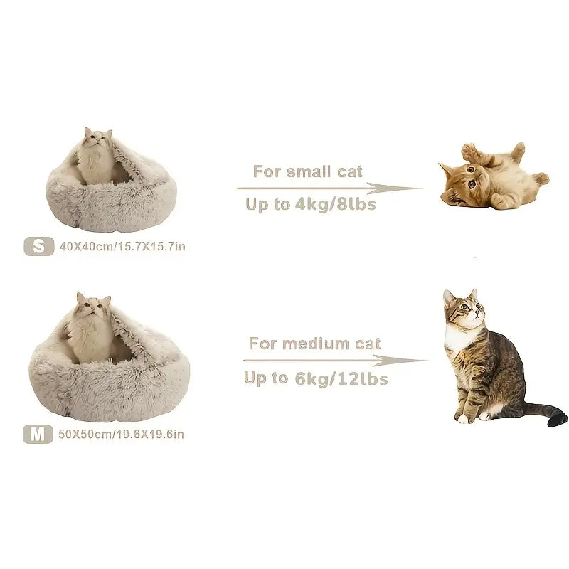 Shell Semi Enclosed Cat Bed