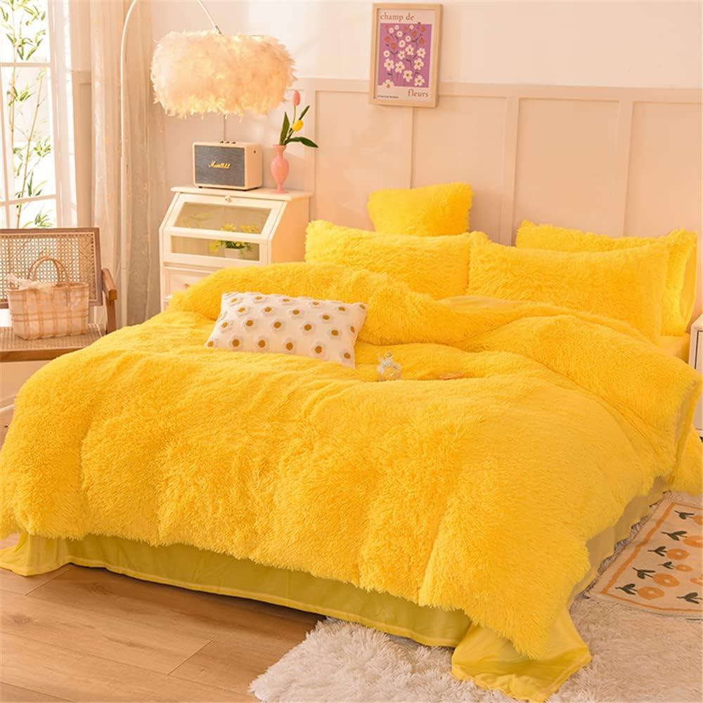 4 Piece Plush Duvet Cover Set - Sportsoney.com 